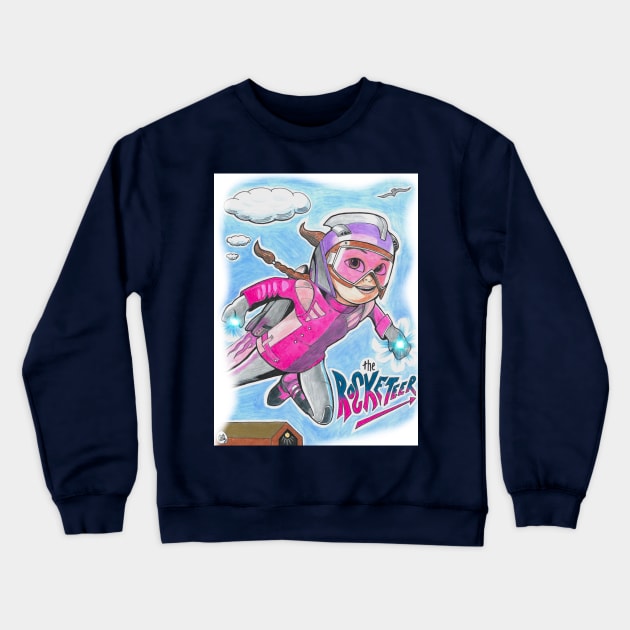 Rocketeer Crewneck Sweatshirt by Popoffthepage